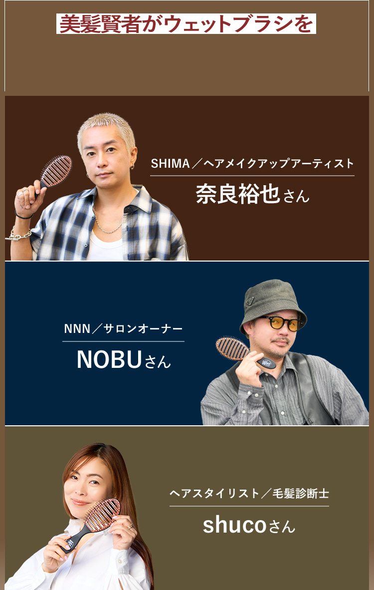 美髪賢者がウェットブラシを